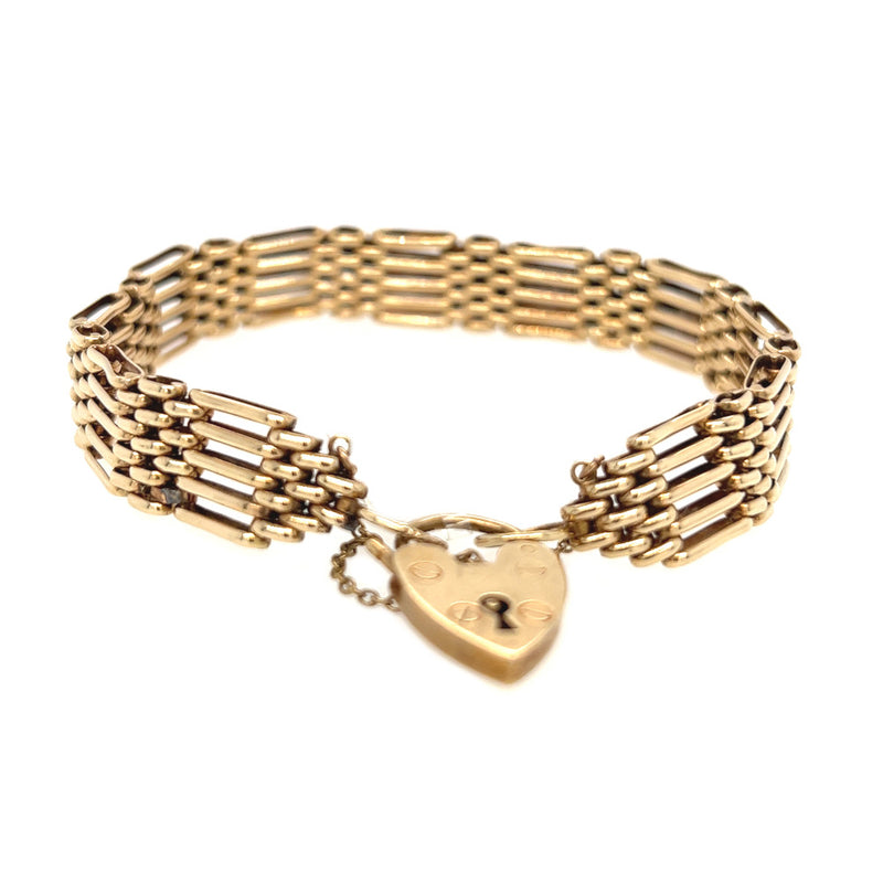18K Yellow Gold Gate Bracelet  Mens gold jewelry Mens gold bracelets  Mens bracelet silver