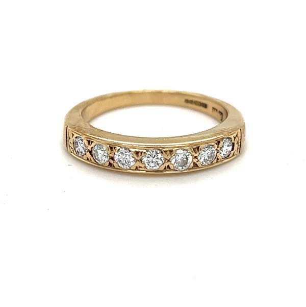 Pre Owned Diamond Eternity Ring 9ct Gold