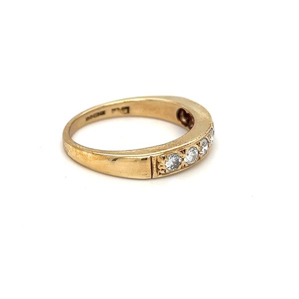 Pre Owned Diamond Eternity Ring 9ct Gold