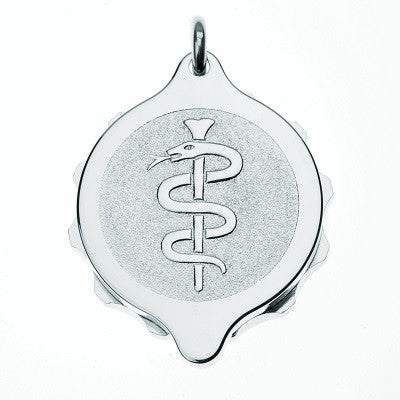SOS Talisman Snake & Staff Pendant 225173