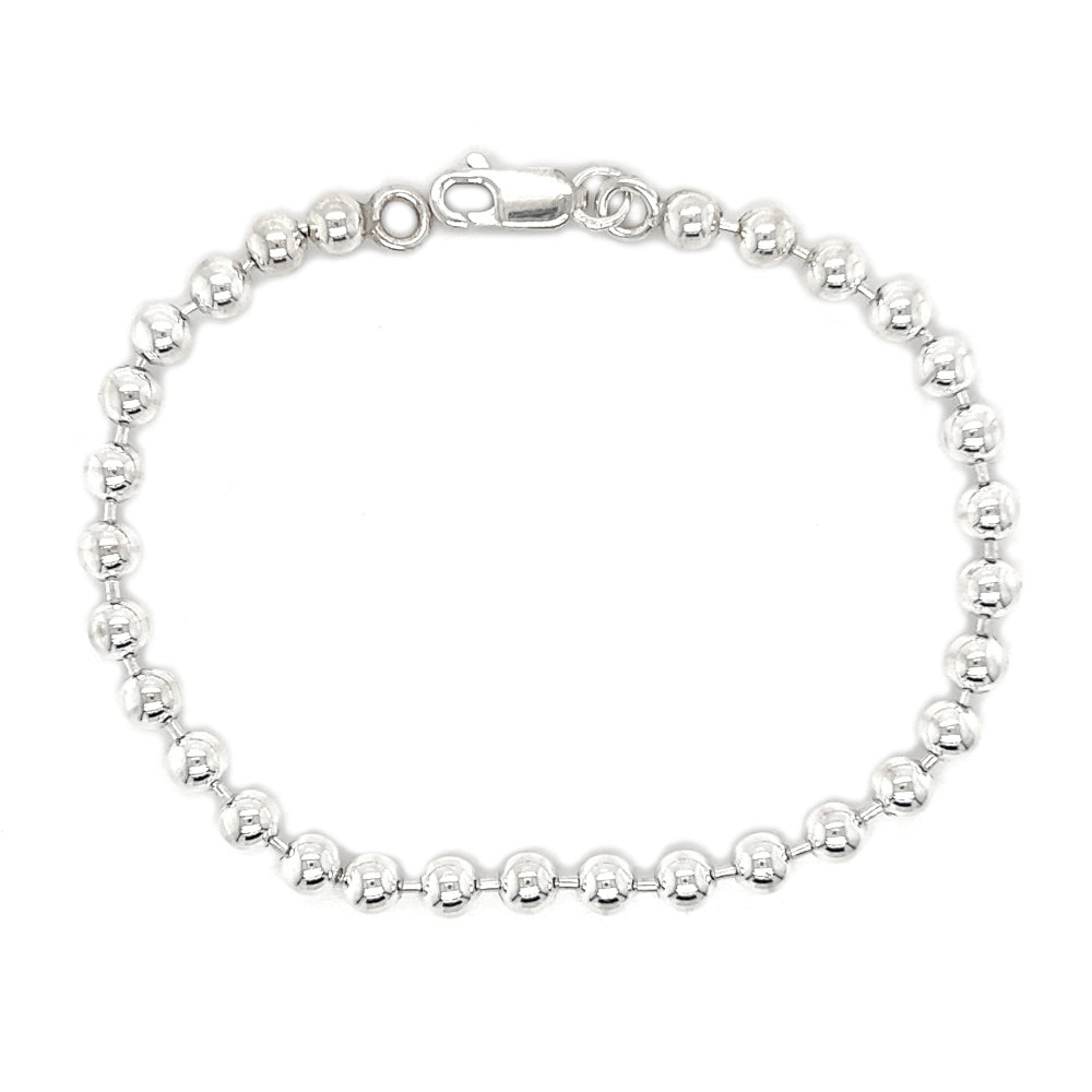 Sterling Silver Beaded Bracelet